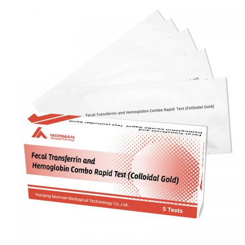 Fecal Transferrin and  Hemoglobin Combo Rapid  Test (Colloidal Gold)